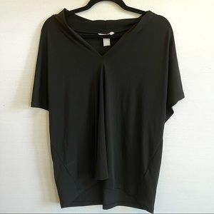 H&M Black V Neck Blouse